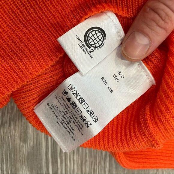 GANNI Wool Pullover Jumper Size XXS Thin Knit Lace Up Front Long Sleeves RRP€144 - Picture 6 of 7